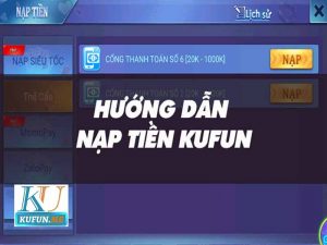 Cách Nạp Tiền KU FUN
